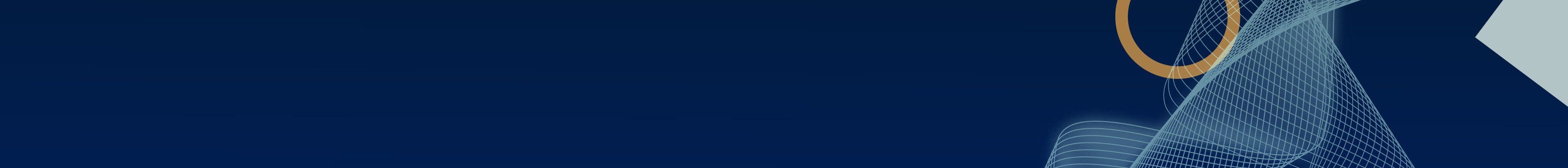 A gradient background blending from dark blue to lighter blue.