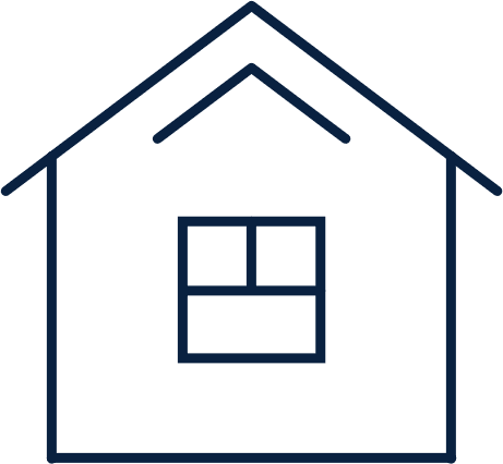 A dark blue geometric pattern with overlapping squares and lines.