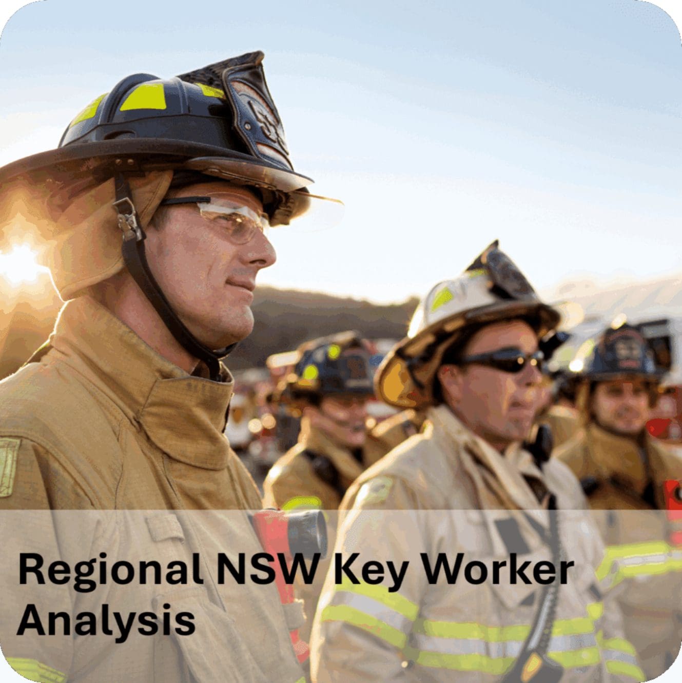 Group of firefighters in turnout gear
