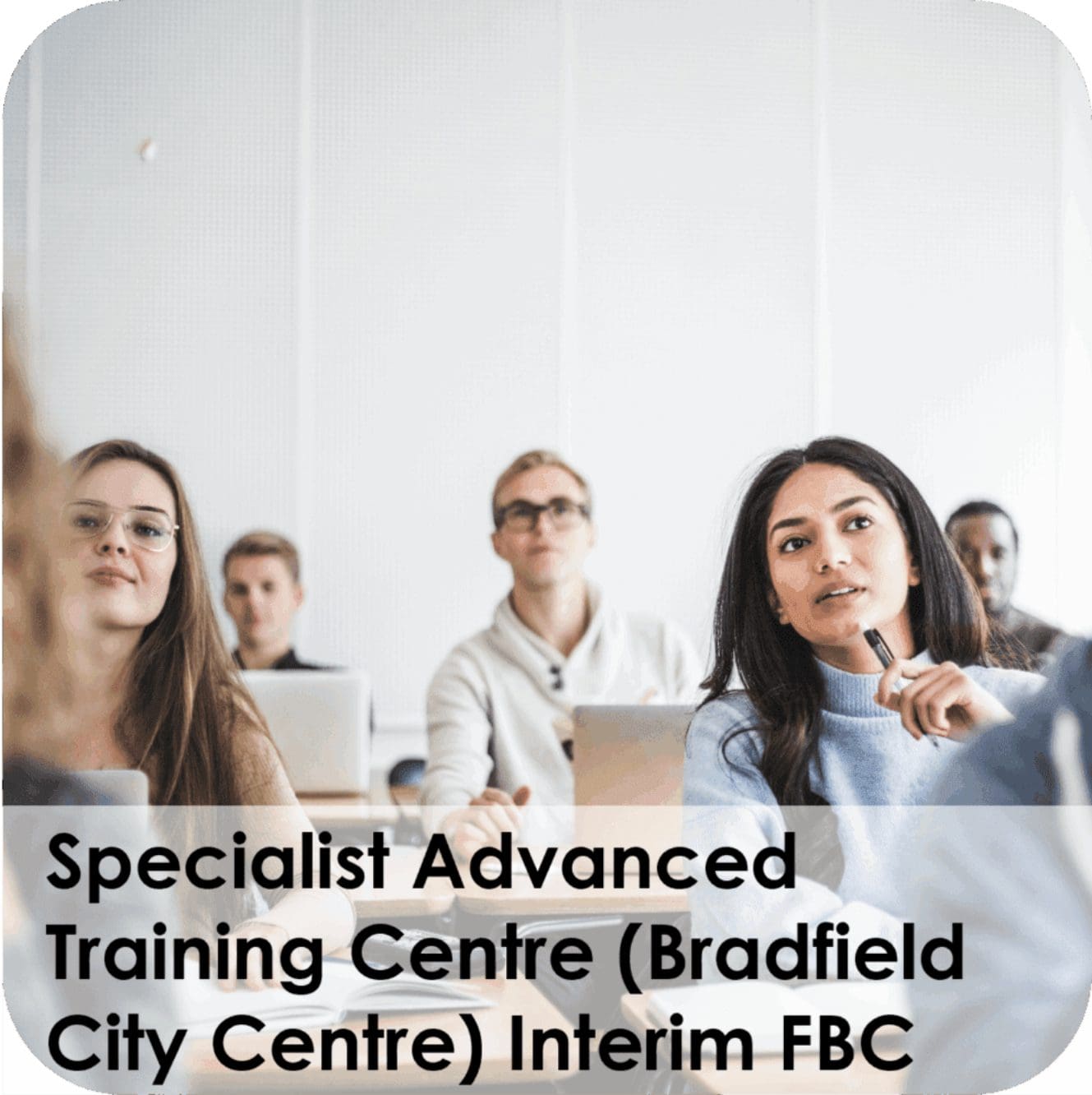 Students in training session with laptops