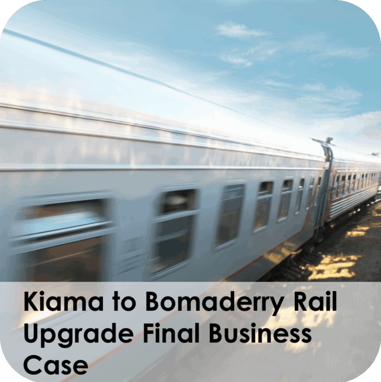 Kiama–Bomaderry passenger train in motion