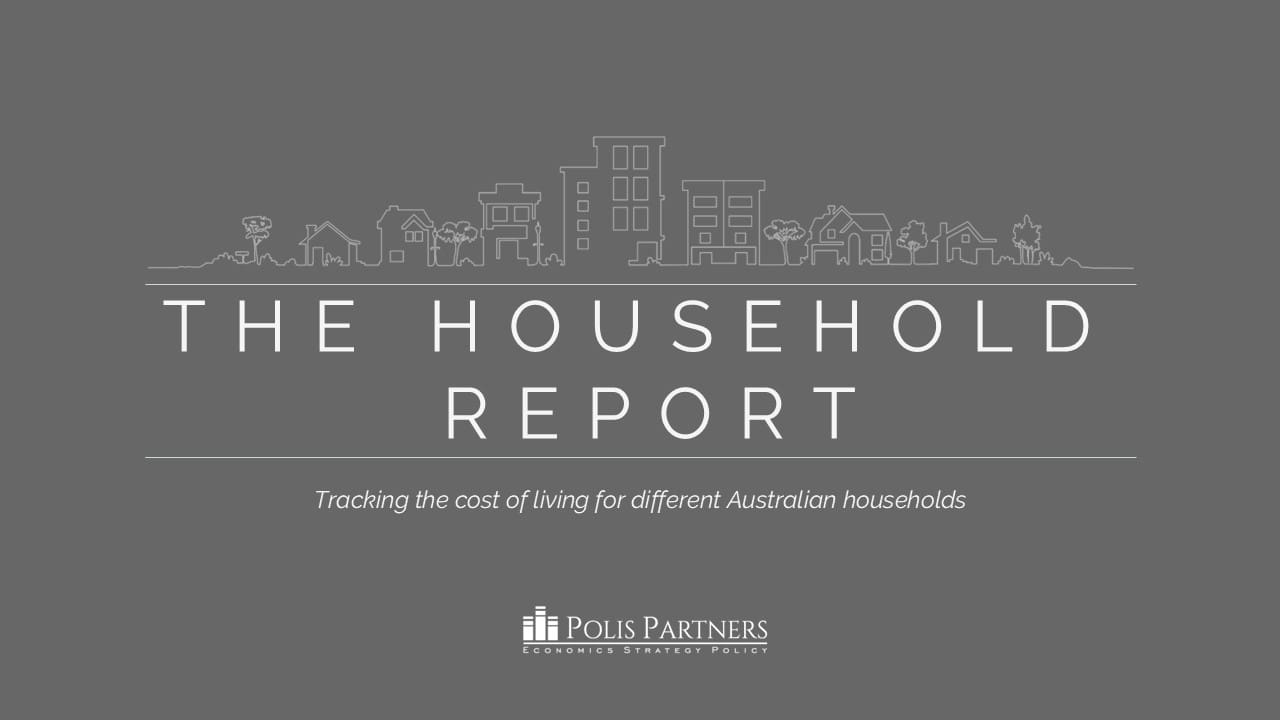 The Household Report cover with skyline graphic